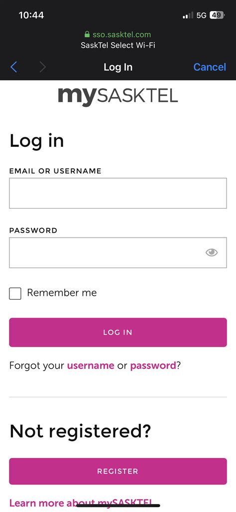 mySASKTEL Log In .